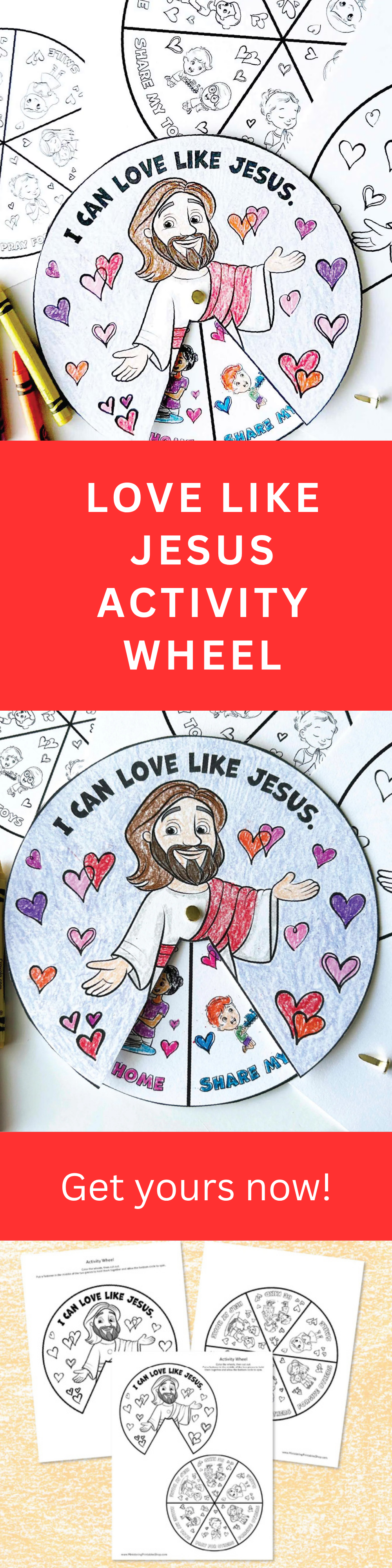 Love Like Jesus - Christian Jesus Love Printable Valentine Bible Lesson