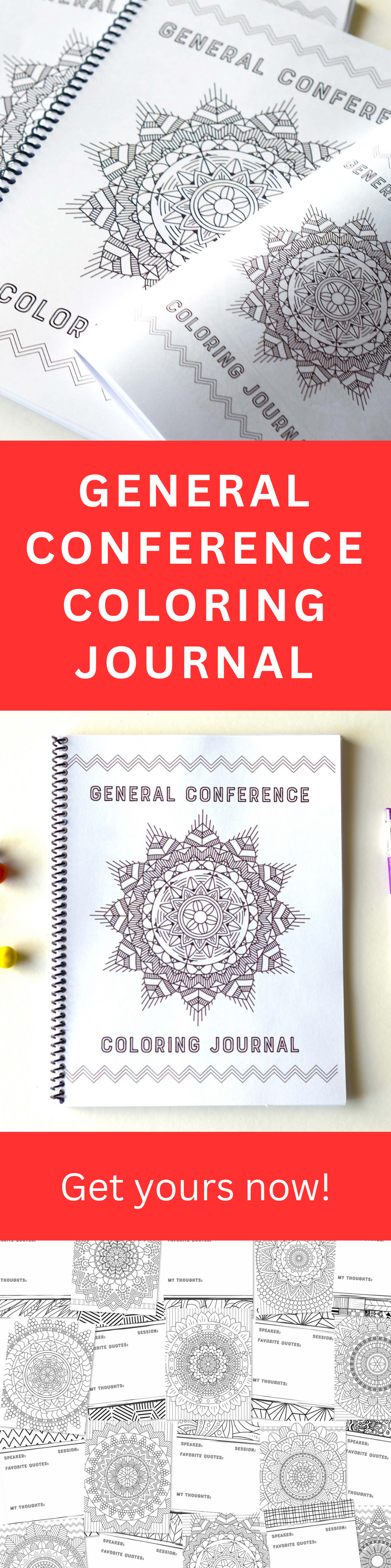 General Conference Journal – Coloring Activity to Stay Engaged for Teens