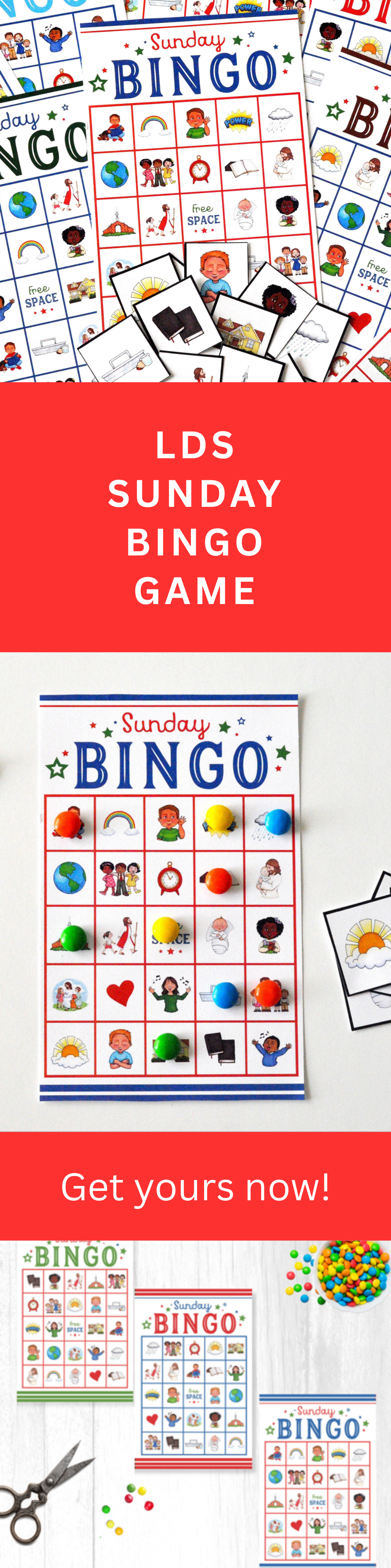 Sunday School Bingo Game – Printable LDS Christian Activity for Kids