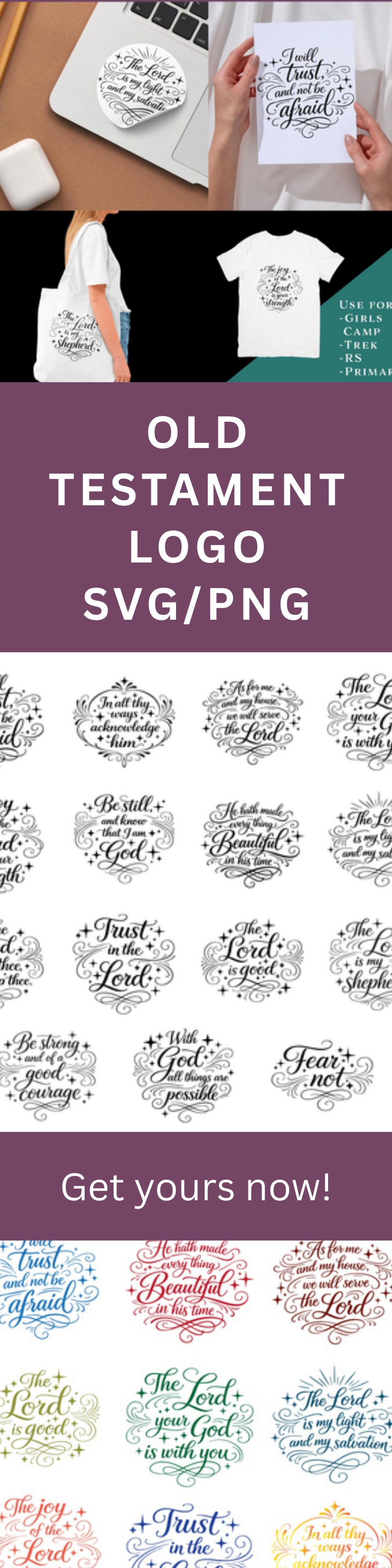 Scripture SVG – Old Testament Bundle with Commercial Use Rights
