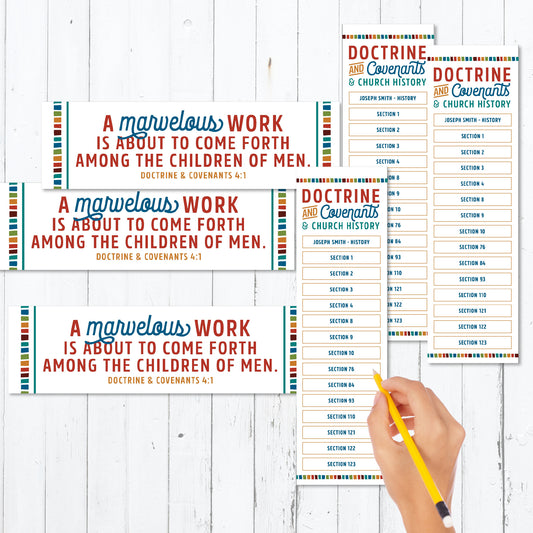 Doctrine and Covenants LDS Seminary Bookmarks