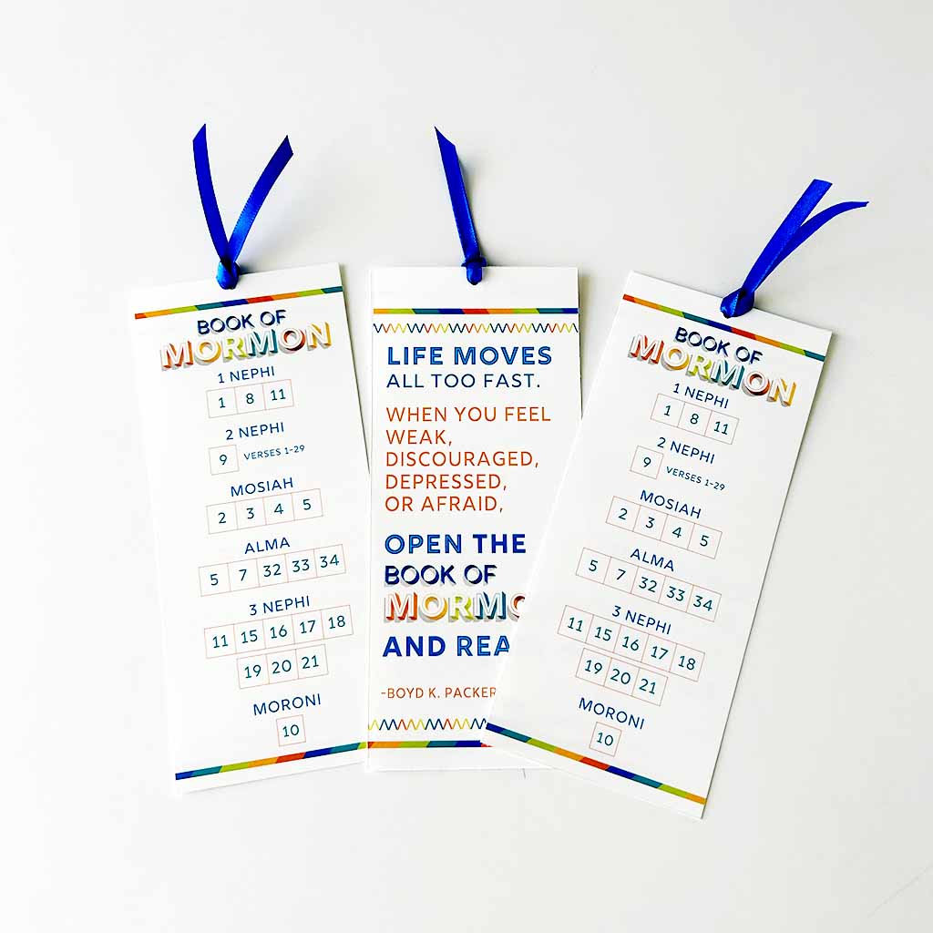 LDS Seminary Book of Mormon Bookmarks – Ministering Printables