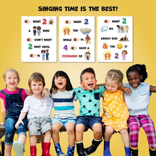 I Want To Be A Missionary Now | Singing Time Flipchart for LDS Primary