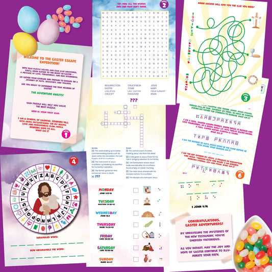 Easter Escape Room Game | New Testament Bible Kids and Family Printable Party Game | Family Game Night | DIY Escape Room Adventure