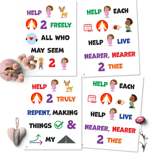 Help Me, Dear Fathe | Singing Time Flipchart for LDS Primary