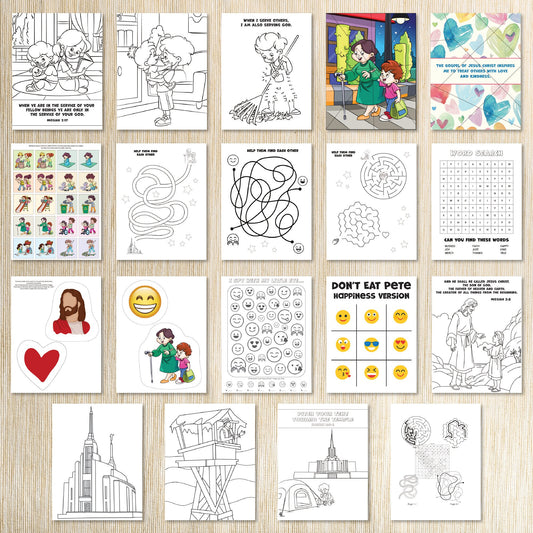 King Benjamin Book of Mormon Activity Bundle for kids 3-7 | LDS Come Follow Me 2024 | April May Primary 2024