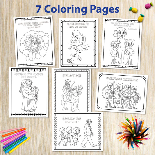 Stripling Warriors Book of Mormon Activity Bundle for kids 3-7 | LDS Come Follow Me 2024 | Primary LDS Sunday School 2024