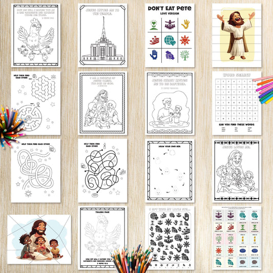 Jesus Visits the Americas Book of Mormon Activity Bundle for kids 3-7 | LDS Come Follow Me 2024 | LDS Primary 2024