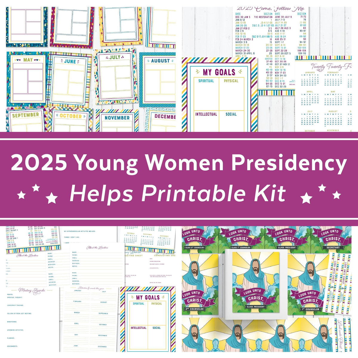 2025 LDS Young Women Presidency Kit Look Unto Christ Doctrine and