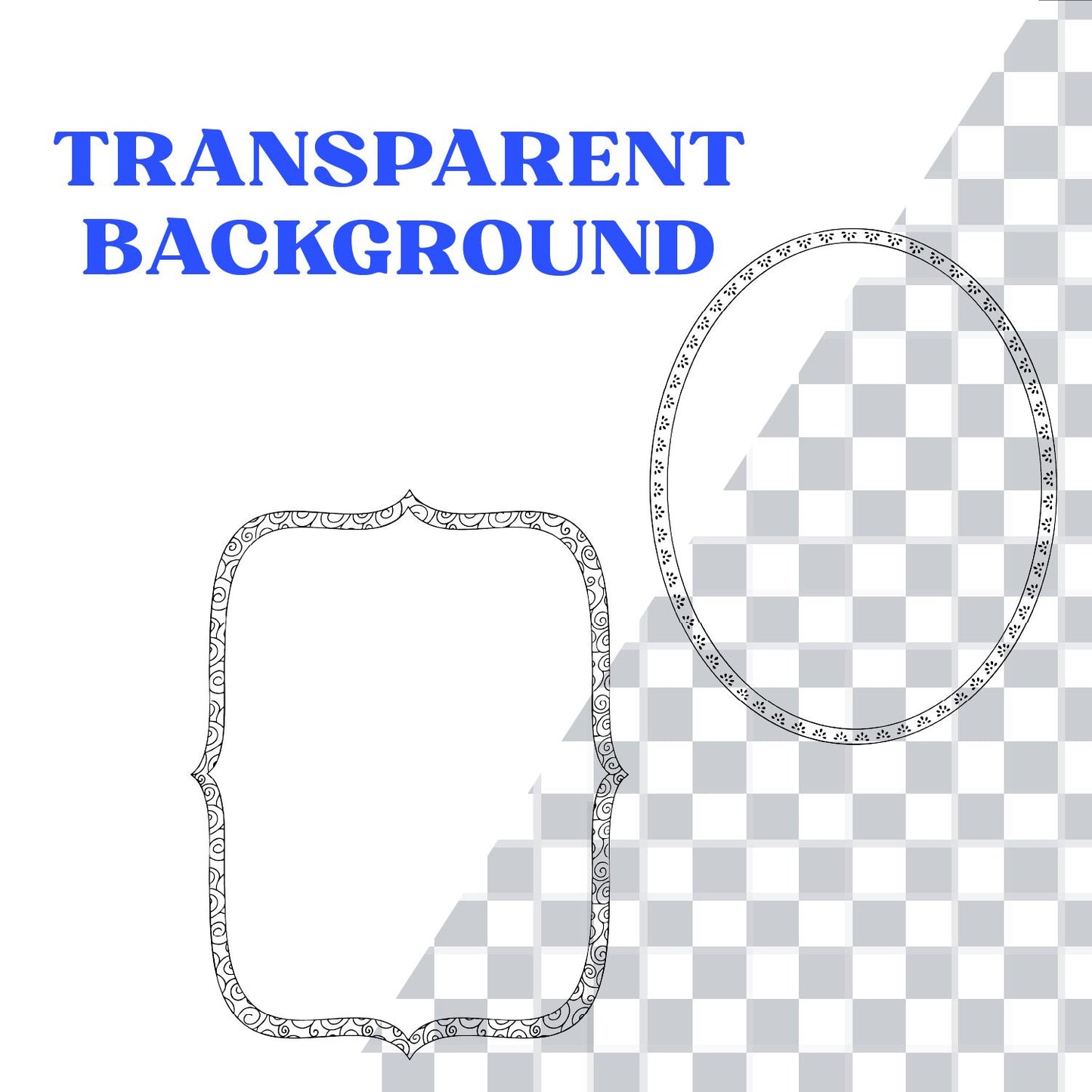 Coloring Page Borders, Beautiful Printable Designs, Adult Coloring Pages, Instant Download for Relaxation, Commercial Use