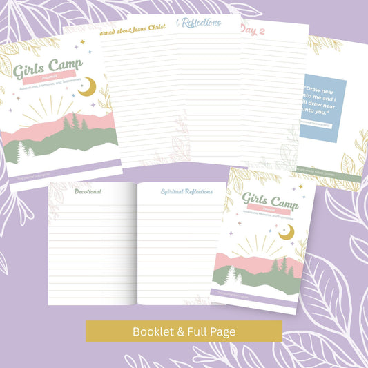 LDS Girls Camp Journal, Editable Printable Journal for Young Women, 2025 Camp Activities and Ideas, Digital Download, Camp Activity