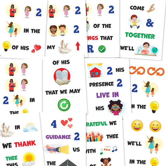 Teach Me To Walk In The Light - LDS Singing Time Flipchart for Primary Come, Follow Me (Digital Download)