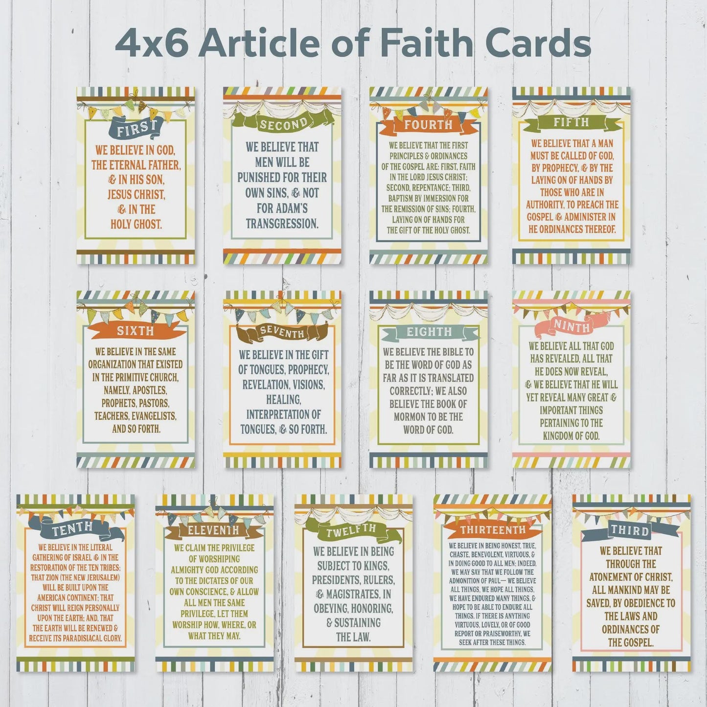 2026 Primary Kit, Old Testament Bulletin Board, Come Follow Me, Articles of Faith (Digital Download)