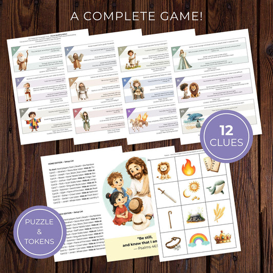 Old Testament Game Bible Heroes Scripture Hunt Primary Activity For Kids Sunday School Religious Education Interactive Learning Family Home Evening Activity Printable Resource Low Prep Teaching Tool Church Youth Group Game Collection