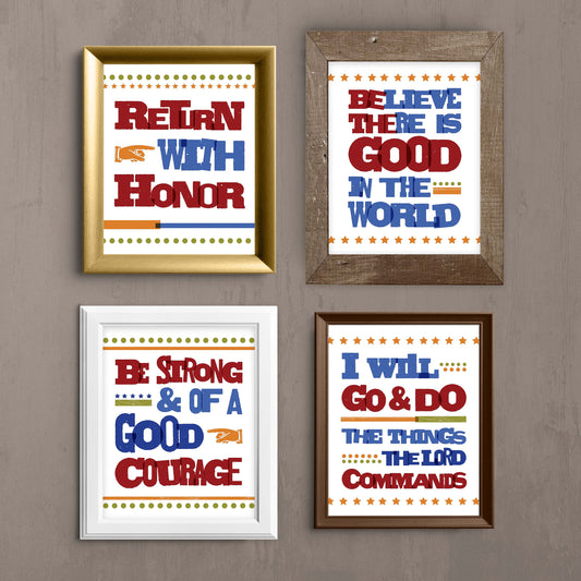 LDS Missionary Printable Bundle | Inspirational Poster Bundle