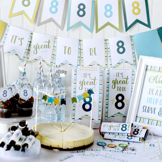 Baptism Preview Kit | It's Great To Be 8 Printables | LDS Baptism Printable Kit