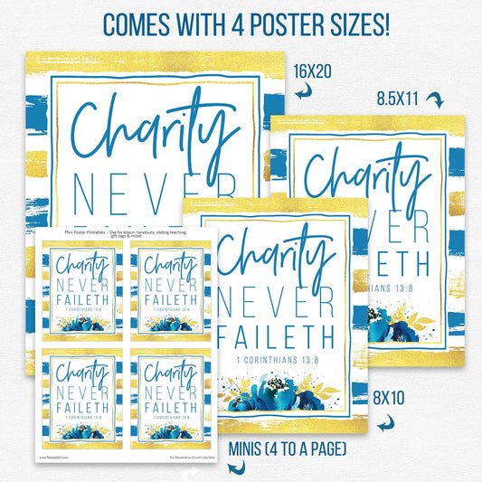 Relief Society Presidency Printable Kit | LDS Relief Society Printables | Relief Society Binders, Bookmark, Cards