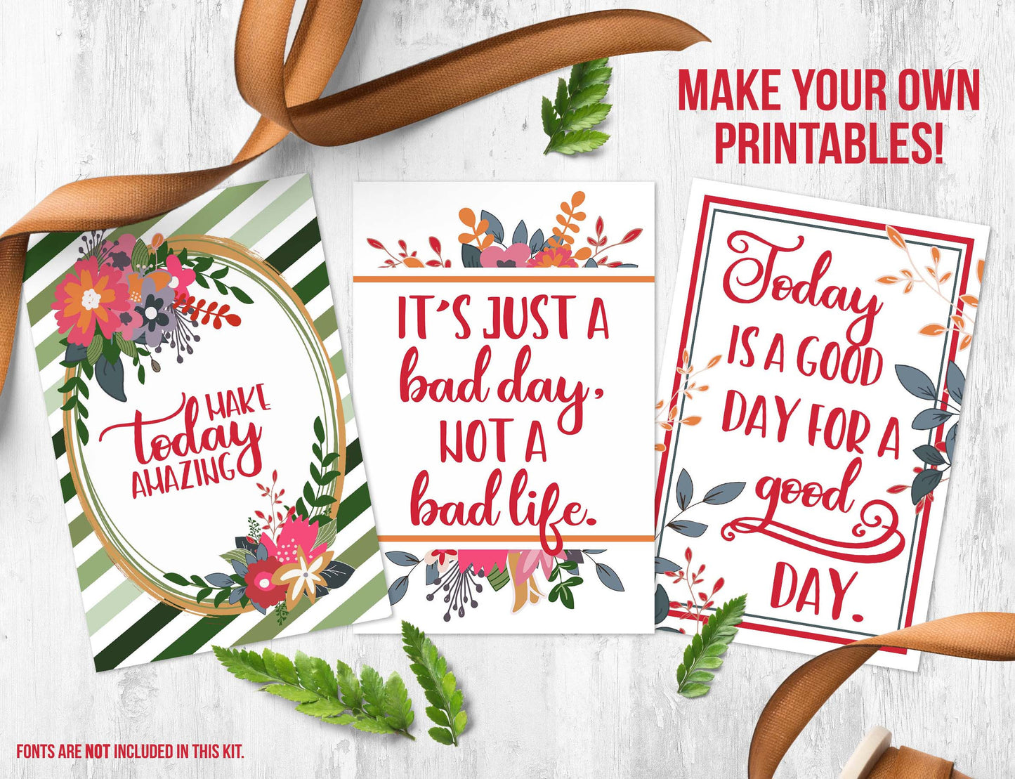 Floral Design Clip Art | Flower Clip Art | Pre-Made Floral Invitations Backgrounds | Free Commercial Use Flower Clip Art