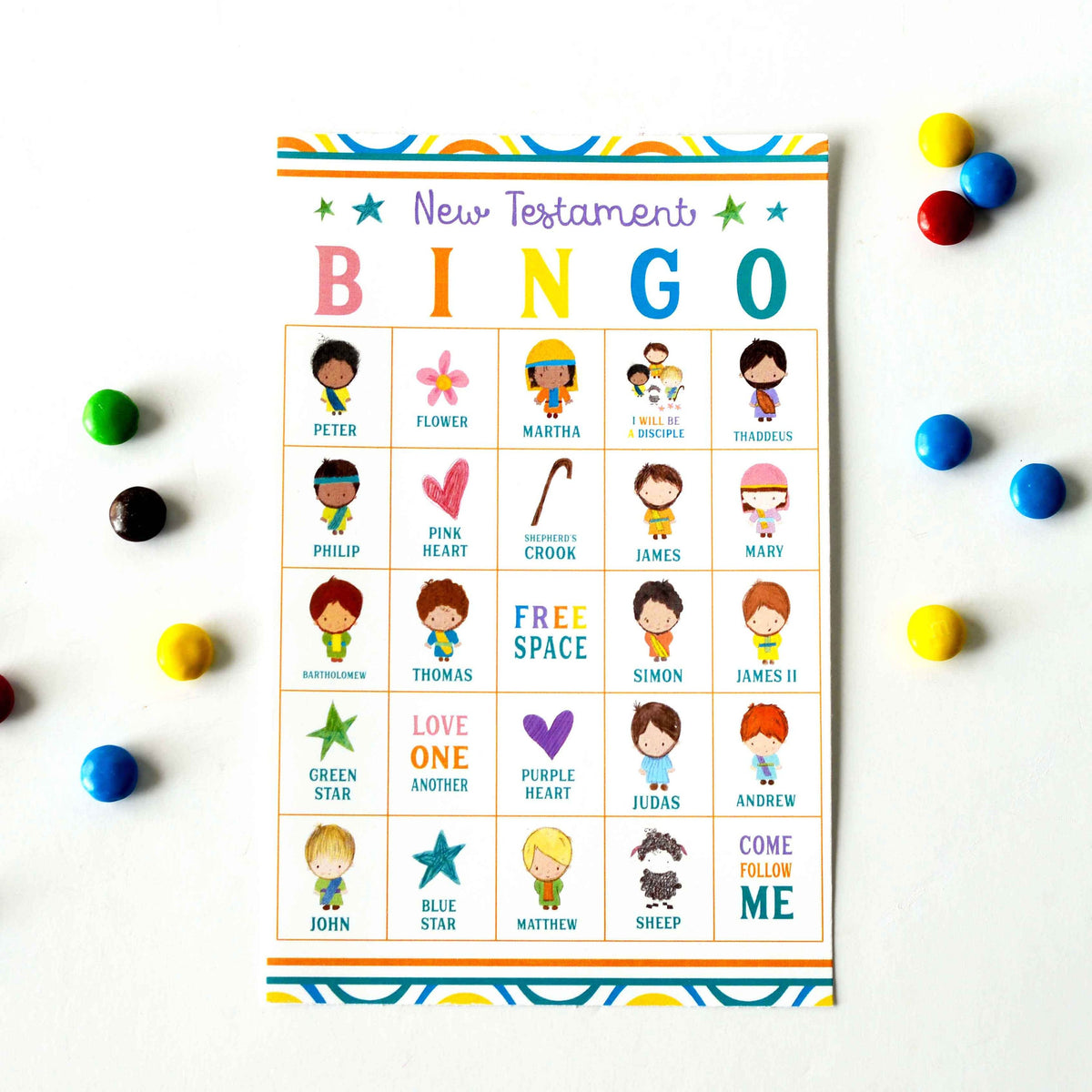 New Testament BINGO Printable Game Bible Game for Kids Ministering