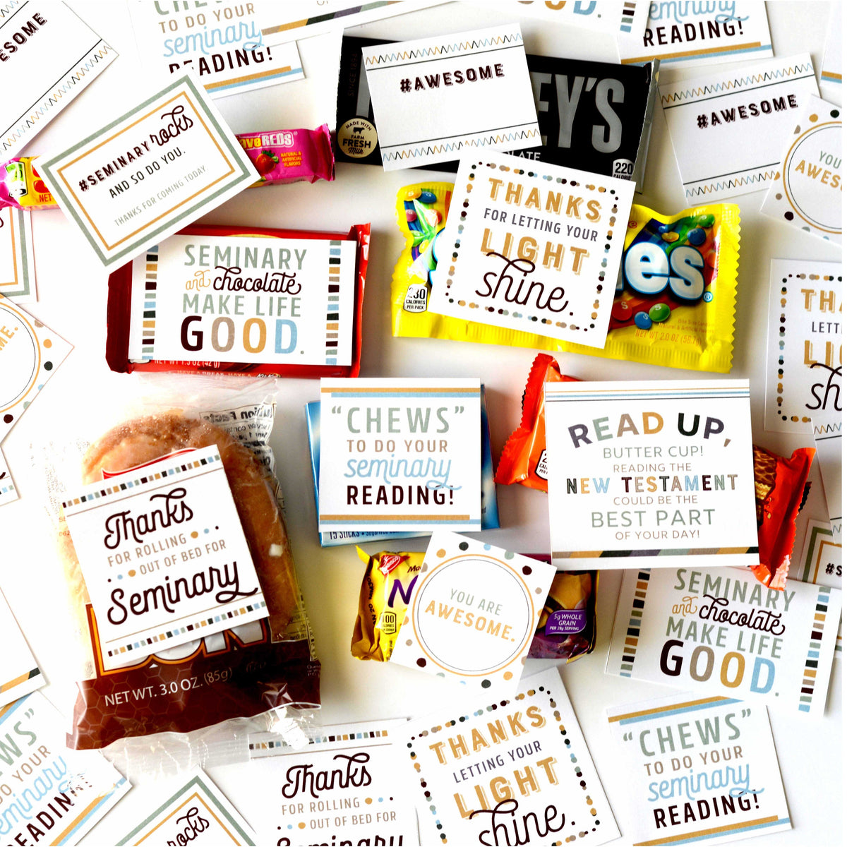 New Testament Seminary Treat Toppers | LDS Seminary Candy Tags ...