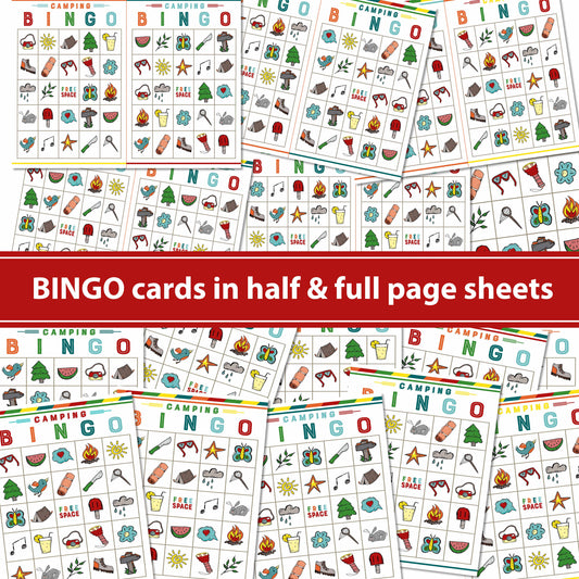 Camping BINGO Printable Game