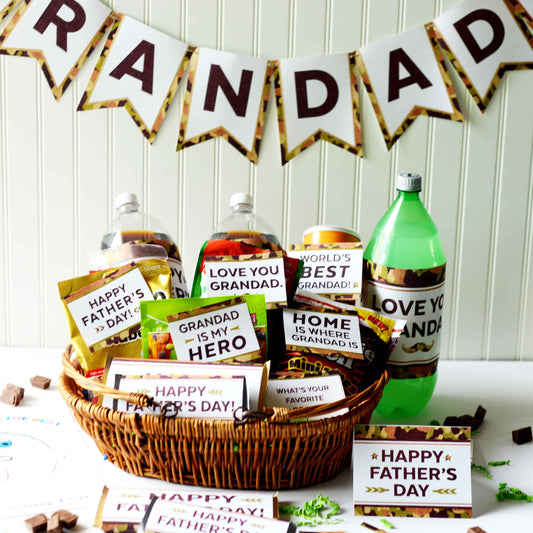 The Cool Camouflage Father's Day Printable Kit for Grandads & Grandpas