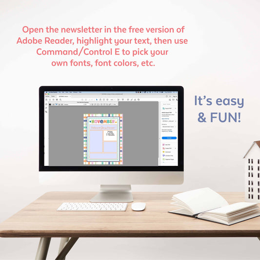 Editable Newsletters for LDS Young Women & Relief Society | Editable Blank Newsletters