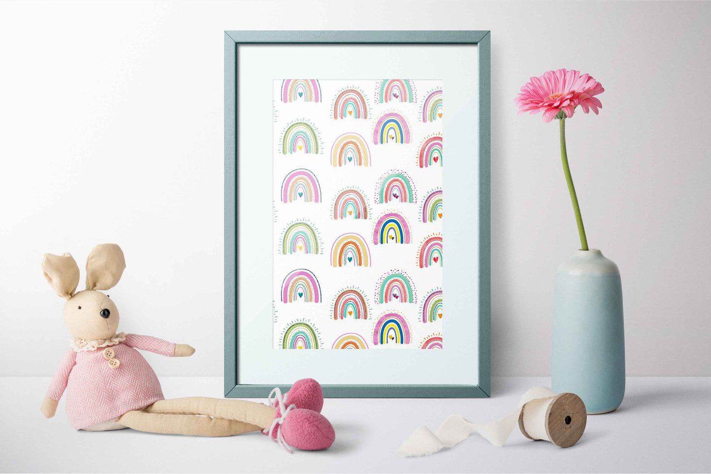 Rainbows And Hearts Clip Art | Free Commercial Use Clip Art