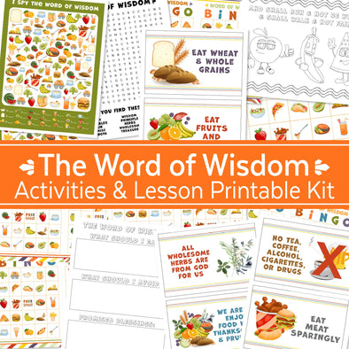 The Word of Wisdom Activities & Lesson Printable Kit