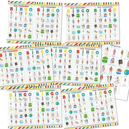 Old Testament BINGO Printable Game | Bible Game for Kids