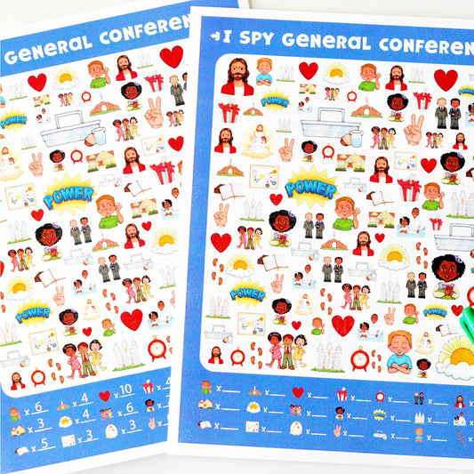 The LDS General Conference Kids Kit | Games & Activities for General Conference