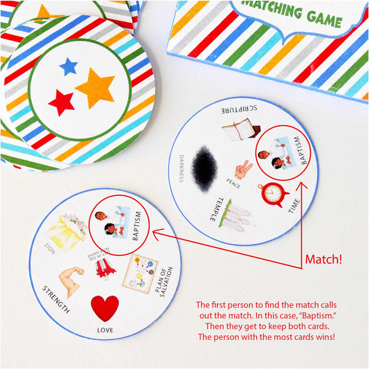 General Conference Matching Game {Spot It Style} | LDS Games Activities