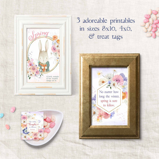 The Cheery Spring Printable & Tag Kit | Easter Spring Gift Set