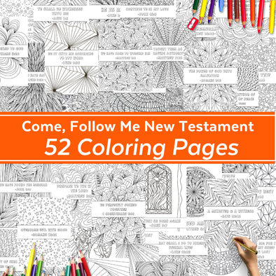 Latter-day Saint Coloring Pages for Come, Follow Me New Testament, LDS Come Follow Me New Testament, LDS Coloring Pages 2023 Come Follow Me