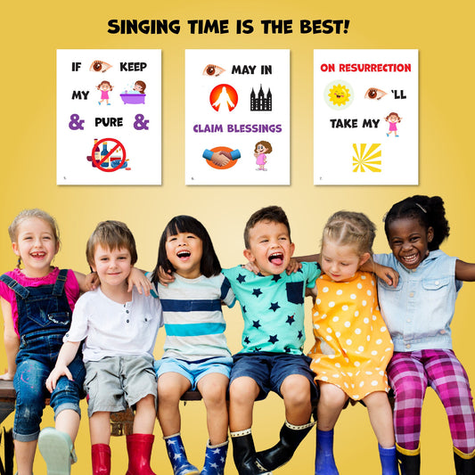 The Lord Gave Me A Temple | Singing Time Flipchart for LDS Primary Come, Follow Me