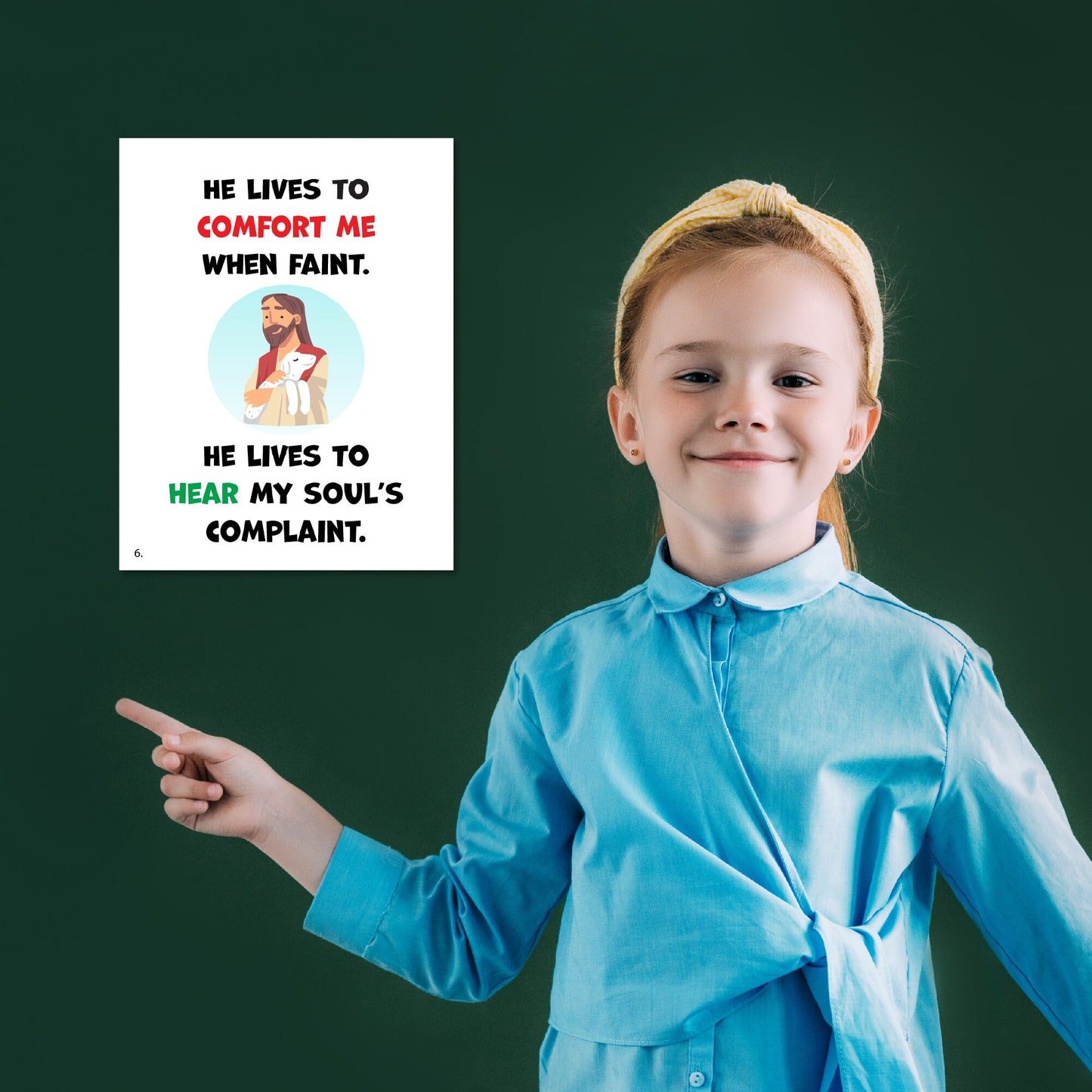 I Know That My Redeemer Lives | Singing Time Flipchart for LDS Primary Come, Follow Me