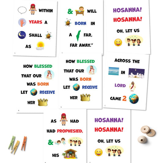 Samuel Tells of the Baby Jesus Primary Song Chart | December LDS Singing Time | Singing Time Flipchart for Primary Come, Follow Me