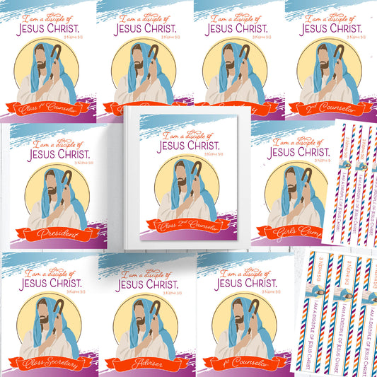 2024 LDS Young Women Presidency Kit | 2024 LDS Young Women Youth Binder Kit with Planner | I Am A Disciple Of Jesus Christ | Goal Planner