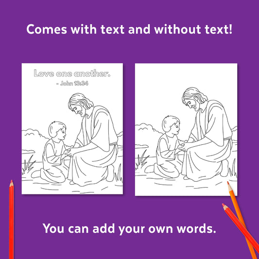 Jesus Coloring Pages | Bible Christian Coloring Sheets | Instant Download | He Is Risen