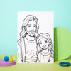 Jesus Coloring Pages | Sunday School Craft | Coloring Sheet | General Conference Coloring | Handdrawn Teaching Coloring Page | He Is Risen
