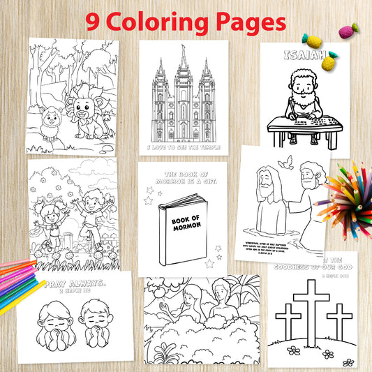 2 Nephi Book of Mormon Activity Bundle for kids 3-7 | LDS Come Follow Me 2024 | February March Primary 2024