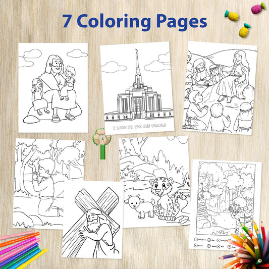 2 Nephi Book of Mormon Activity Bundle for kids 8-11 | LDS Come Follow Me 2024 | February March Primary 2024