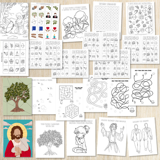 Jacob Enos Book of Mormon Activity Bundle for kids 3-7 | LDS Come Follow Me 2024 | April Primary 2024