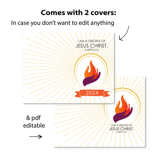 2024 Trek Girls Camp Journal | I am a Disciple of Jesus Christ | 3 Nephi 5:13 | Young Women Theme | PDF Editable | Digital Download