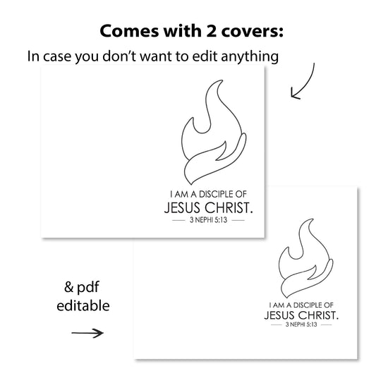 2024 LDS Trek and Girls Camp Journal | I am a Disciple of Jesus Christ | 3 Nephi 5:13 | LDS Youth Theme | PDF Editable | Digital Download