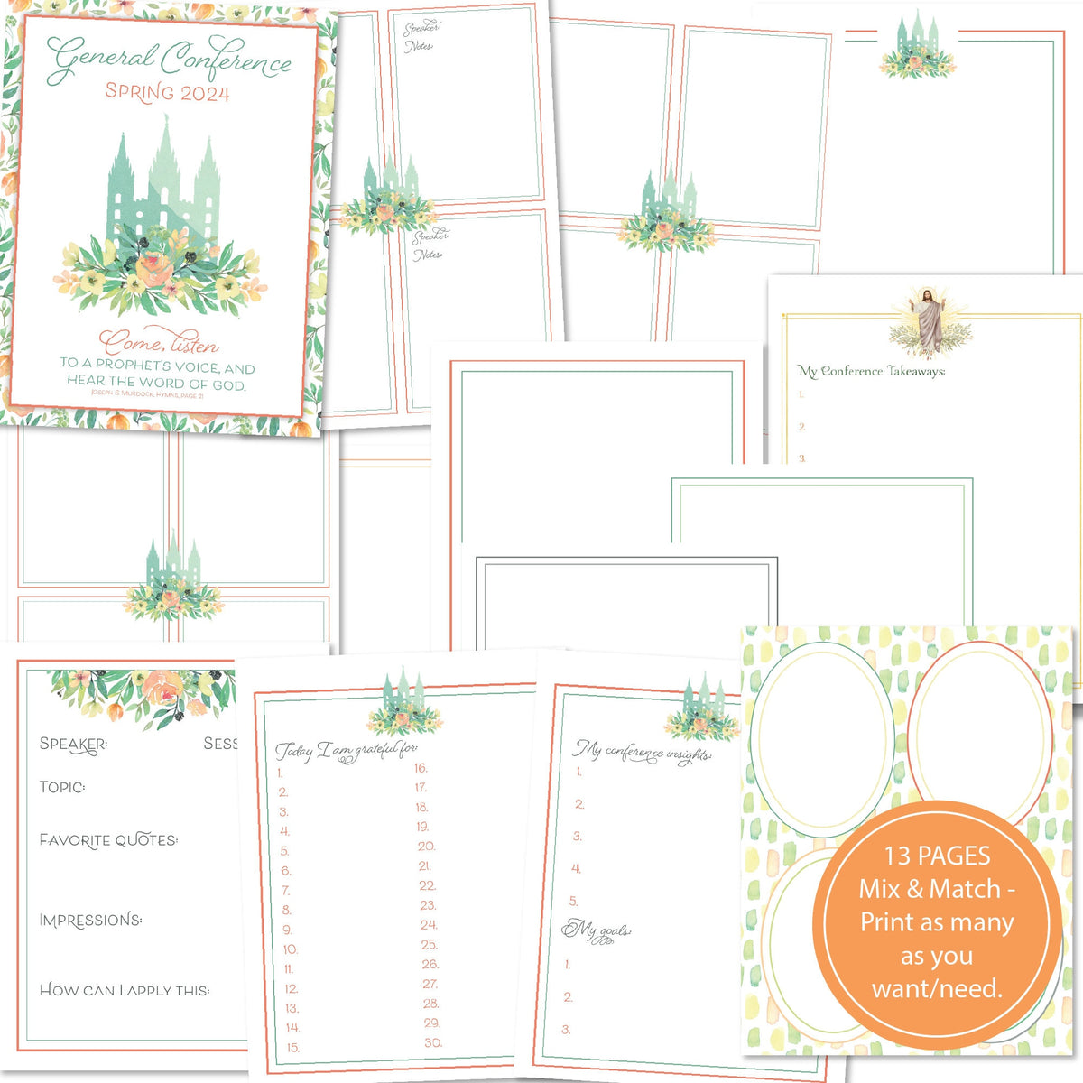April 2024 General Conference Journal Kit for Spring General Conferenc ...