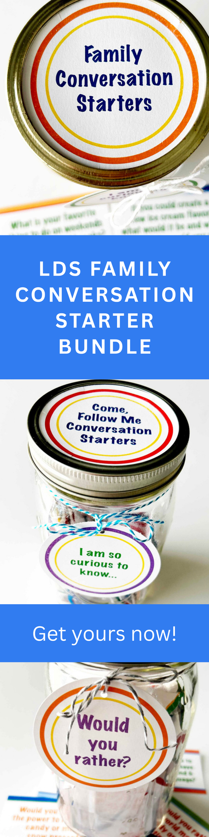 LDS Family Game – Meaningful Conversation Starter Bundle for Dinner & FHE