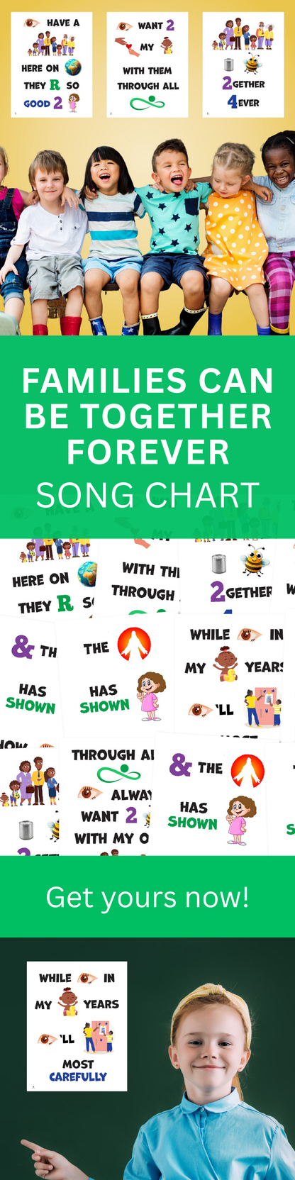 Families Can Be Together Forever Singing Time Flipchart for LDS Primary