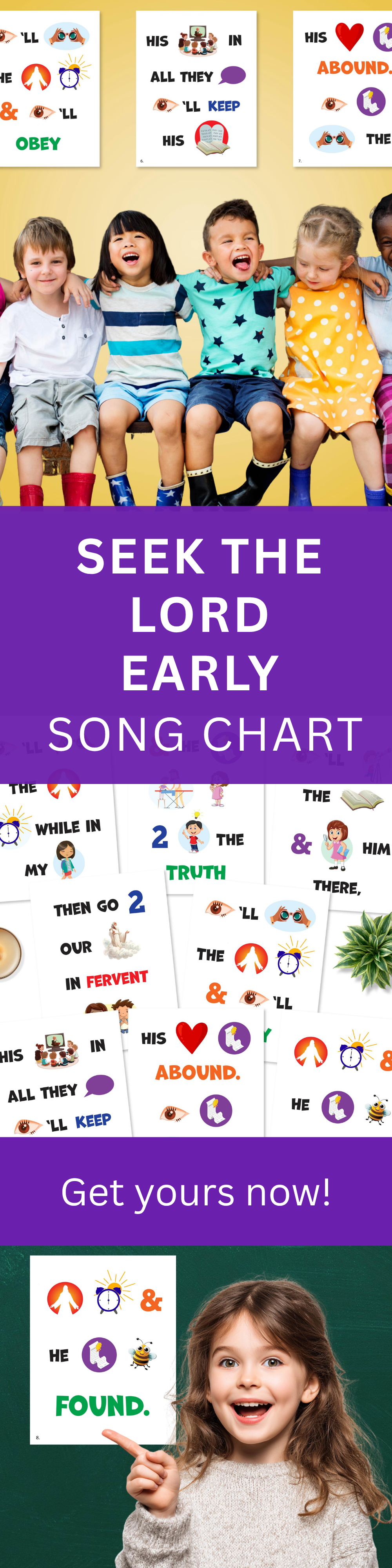 Seek The Lord Early Singing Time Printables for LDS Primary Chorister