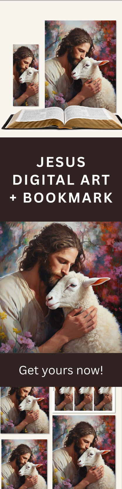 Jesus Wall Art – Lost Sheep Christian Home Decor Print